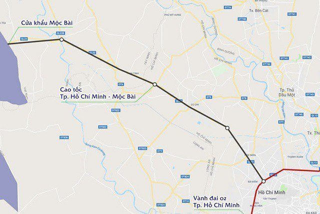 Bản đồ đường Tây Ninh